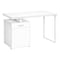 Monarch Specialties Computer Desk, Home Office, Laptop, Left, Right Set-up, Storage Drawers, 48"L, Work, Metal, White I 7760 - alternate 1